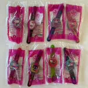 RARE 2008 NIP FULL SET Hello Kitty McDonald's Happy Meal Watches Sanrio Lot of 8